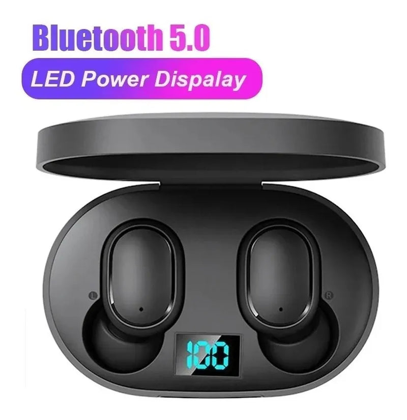 Fone De Ouvido Sem Fio E6s Bluetooth 5.0 Tws Com Tela LED Digital