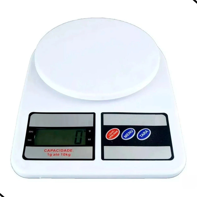 Balança Digital de Cozinha, SF-400, Até 10 kg, Escala 1 grama