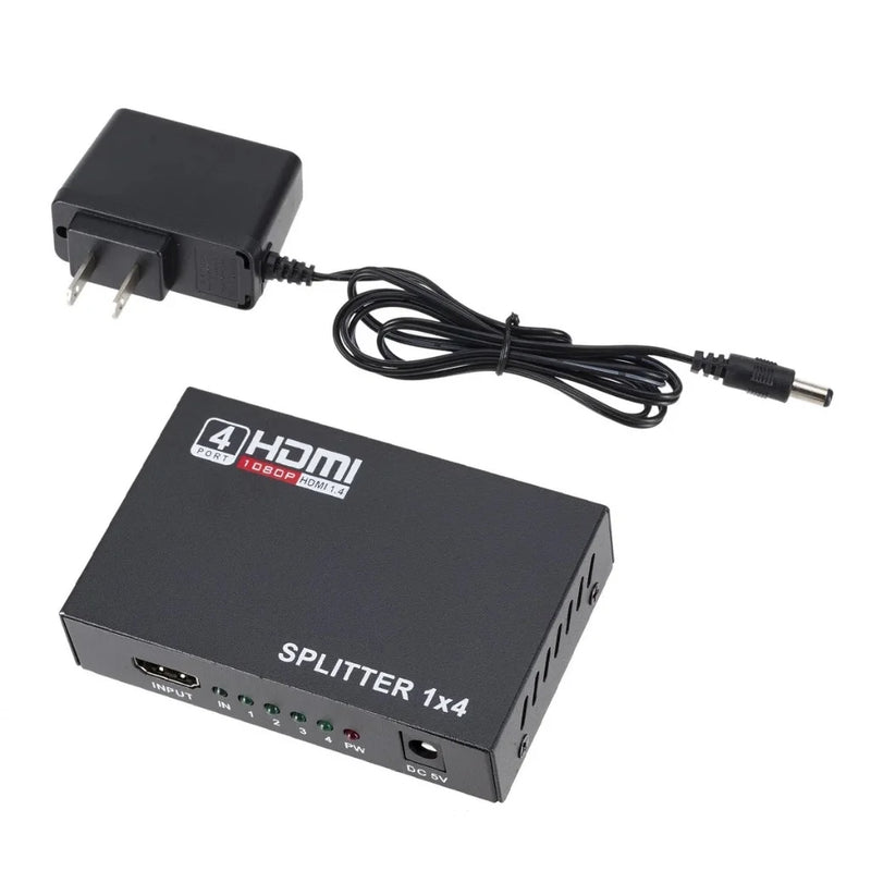 Distribuidor Hdmi 1x4 Divisor Full Hd 1.4 3d