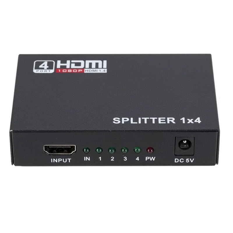 Distribuidor Hdmi 1x4 Divisor Full Hd 1.4 3d